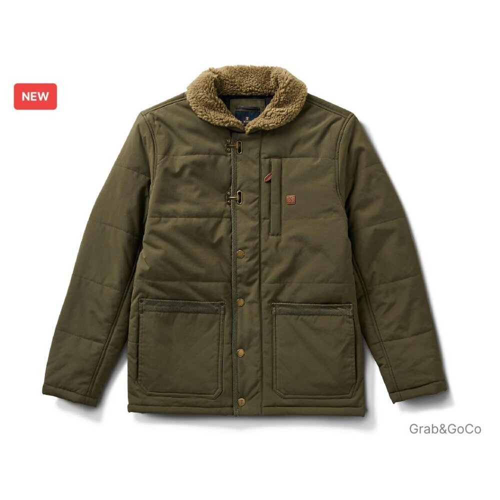 Heavy-Duty Waxed Canvas Work Jacket Sherpa-Lined Winter Field Coat Classic
